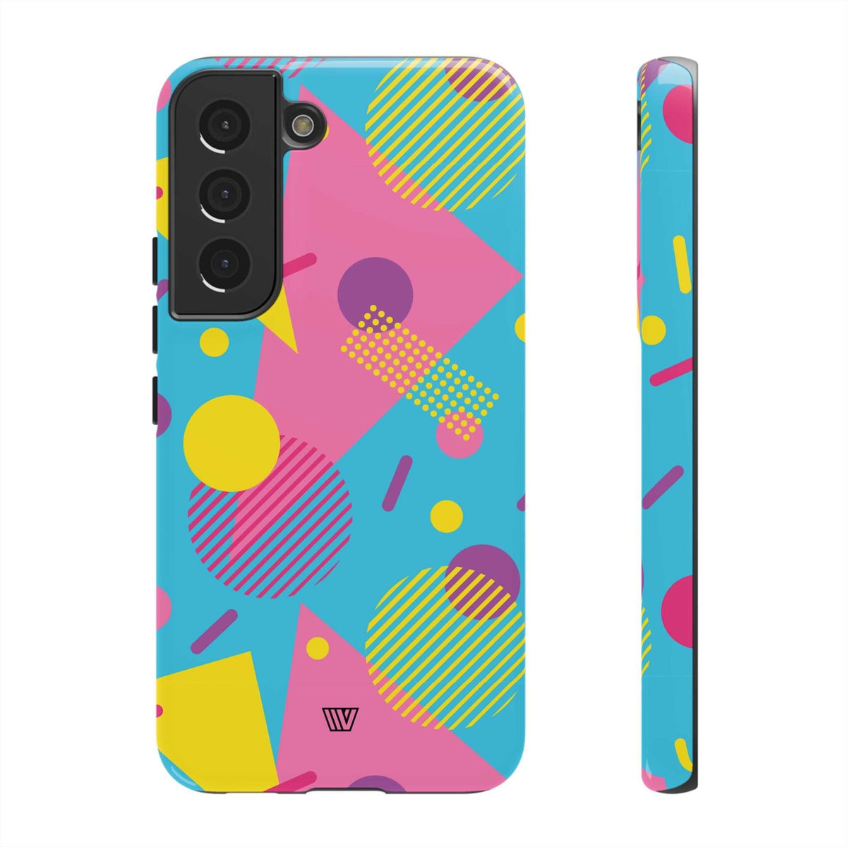 Retro Pattern Light Blue Tough Phone Case