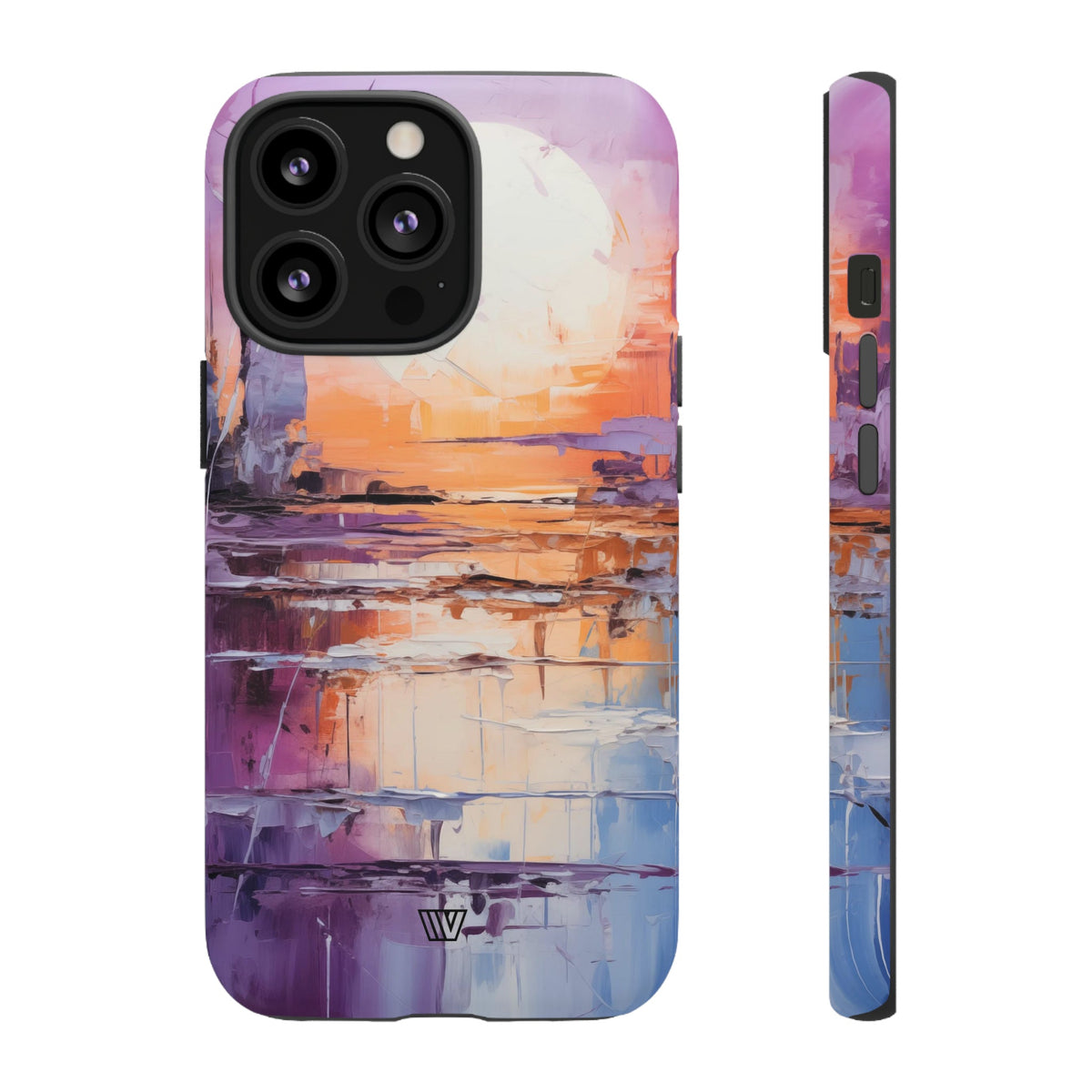 Acrylic Sunset Tough Phone Case Dual-Layer Protection