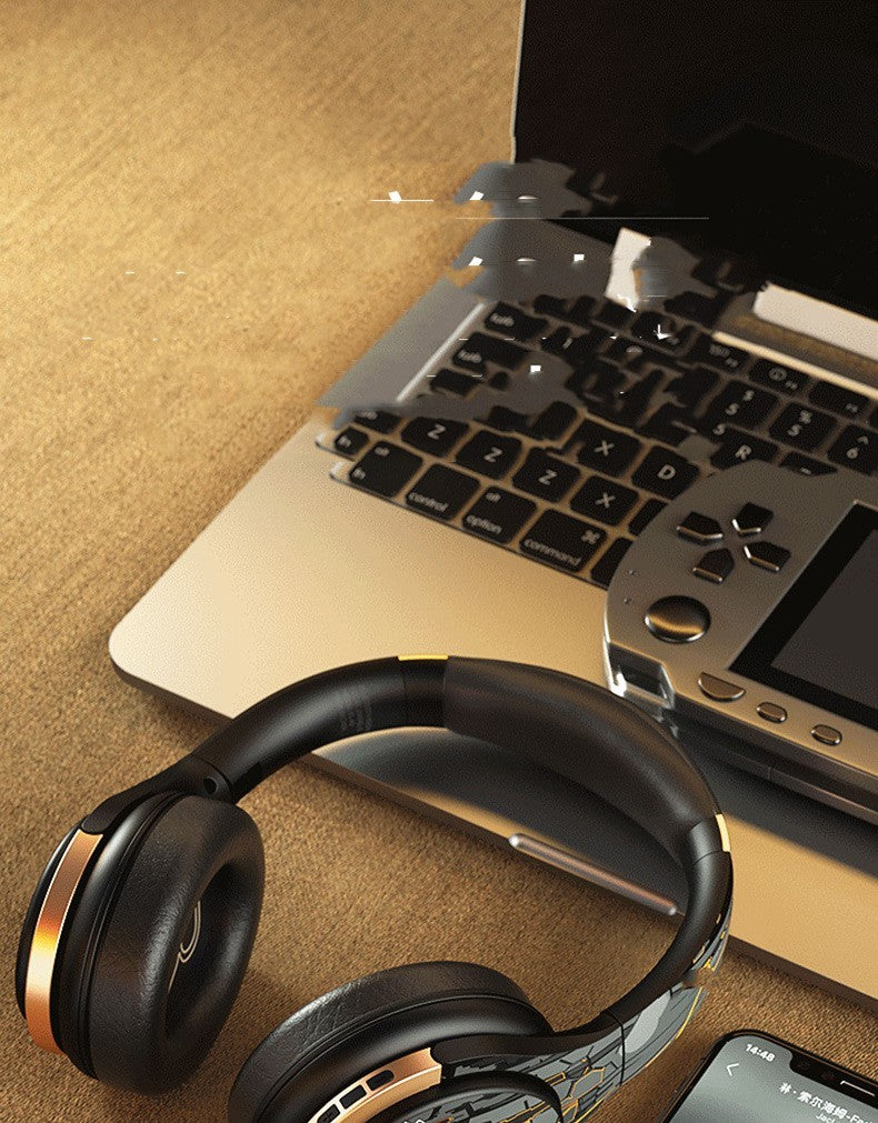 Bluetooth Headphone Active Noise Reduction Head-mounted E-sports Games Computer