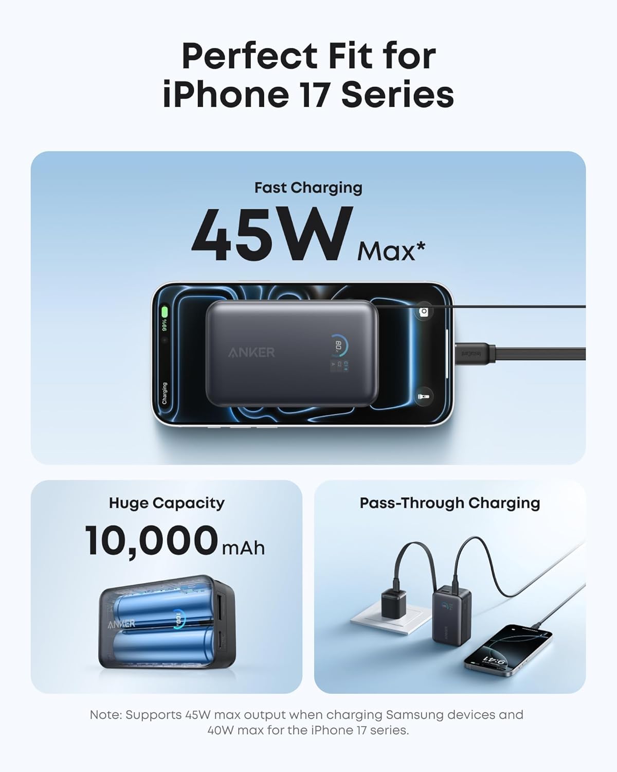 Anker Nano Power Bank 10K 45W Built-In Retractable USB-C Cable