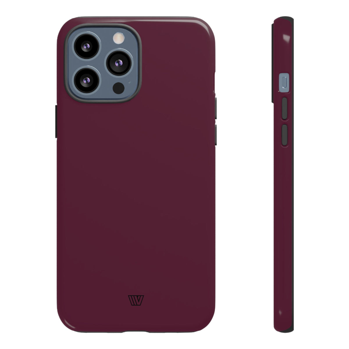 Tough Phone Case Wine Berry Protective Dual-Layer Polycarbonate Shell