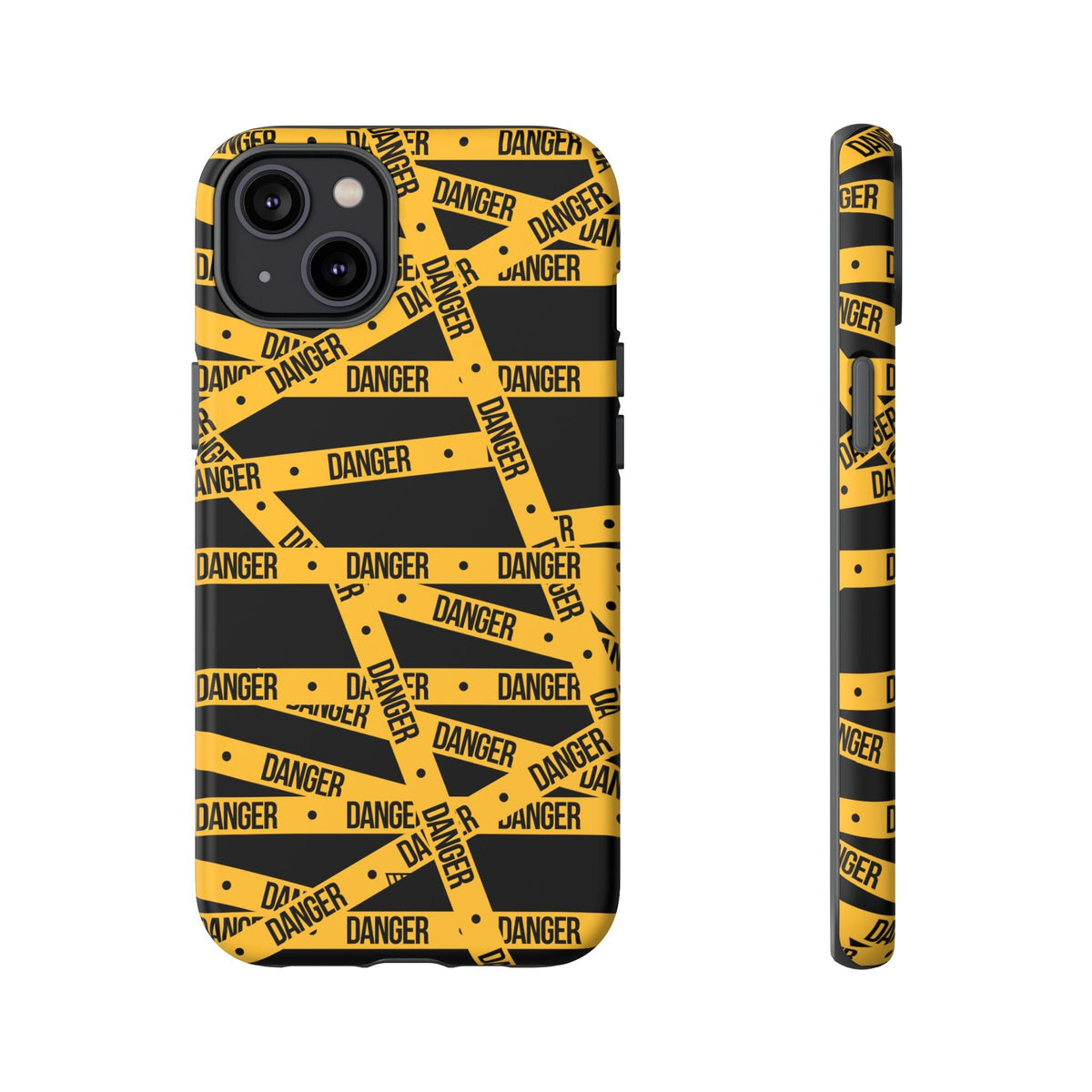 Tough Impact-Resistant Phone Case DANGER TAPE