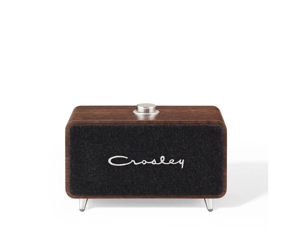 Crosley CR3049A Stanza Portable Bluetooth Speaker -Walnut -NEW