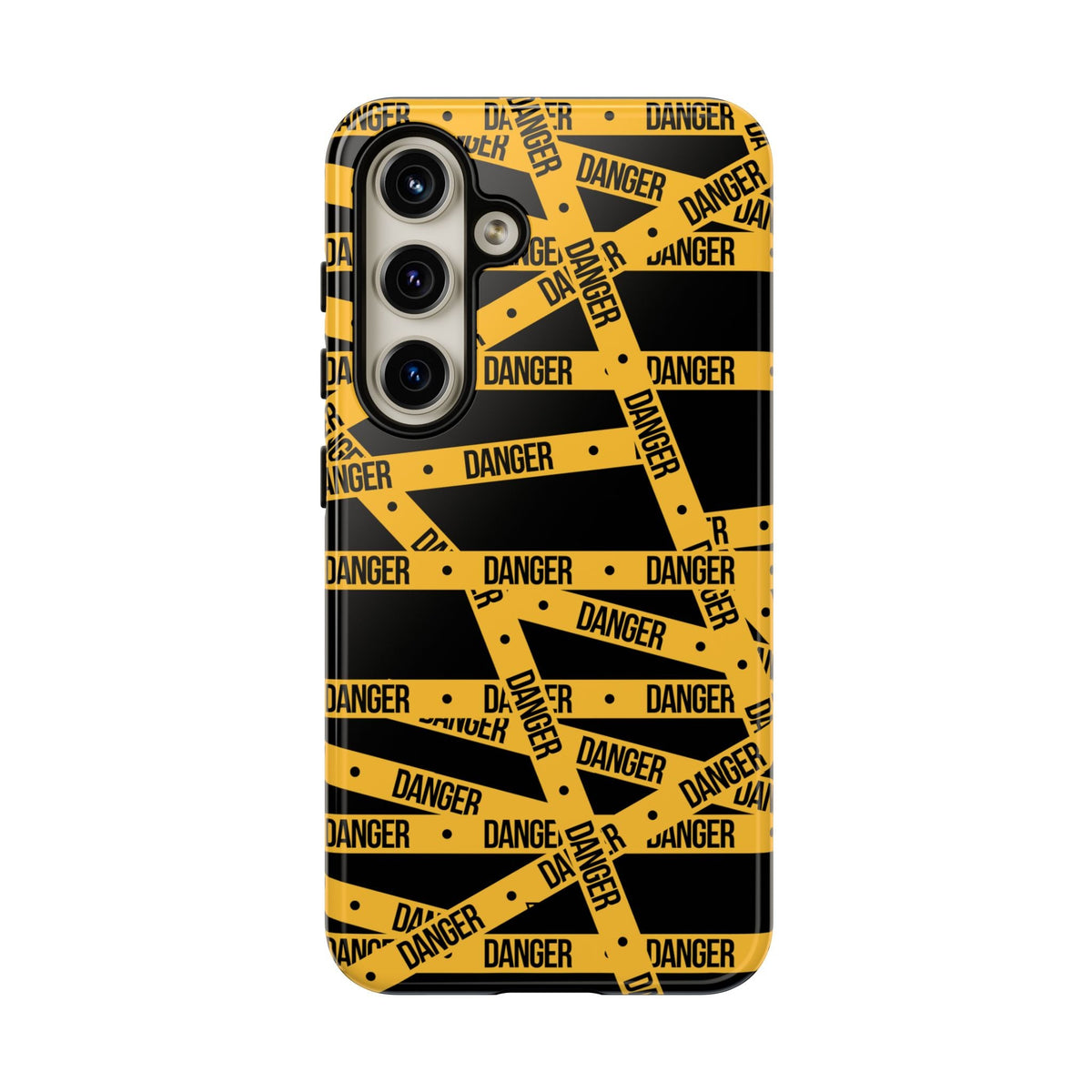 Tough Impact-Resistant Phone Case DANGER TAPE