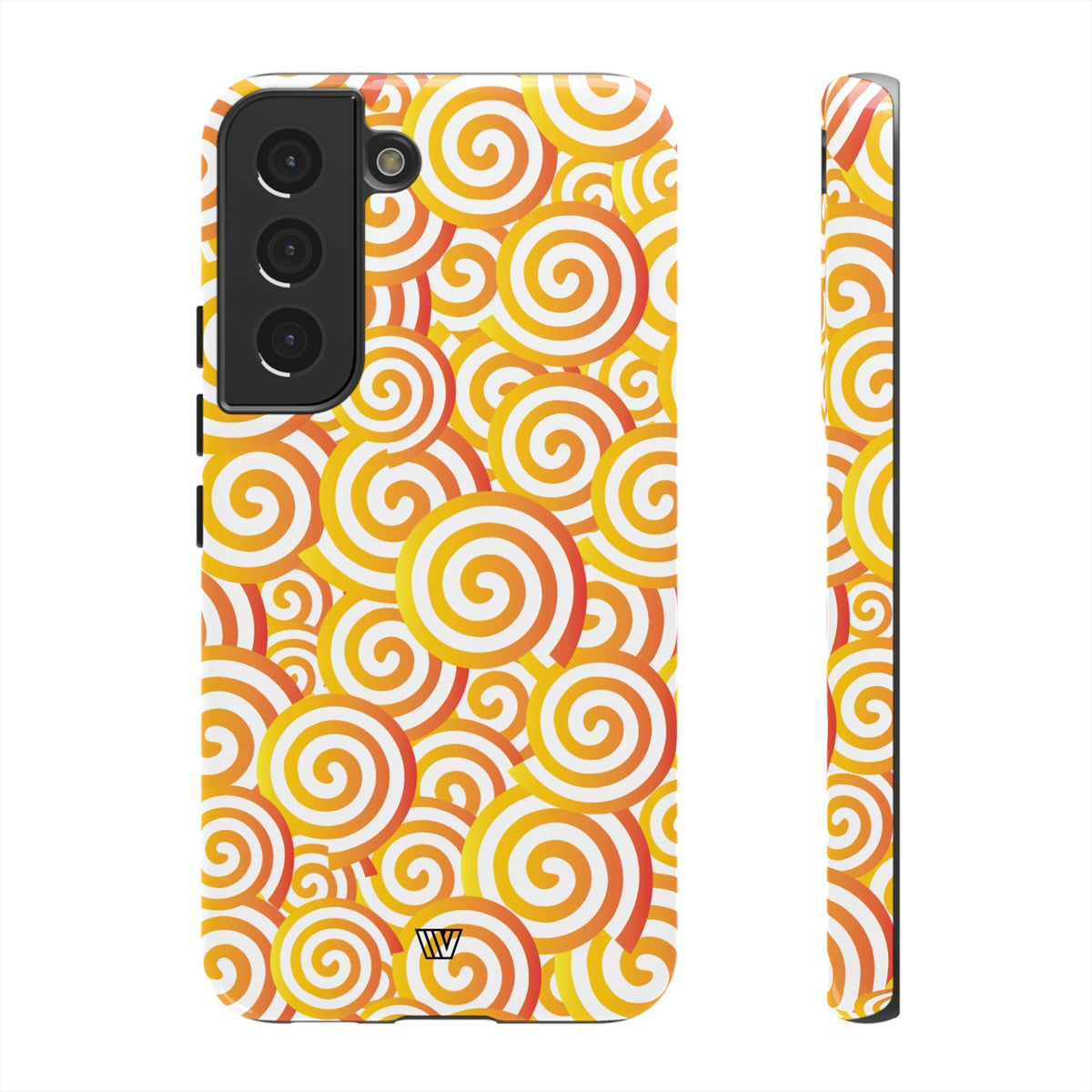Abstract Spiral Orange Tough Phone Case