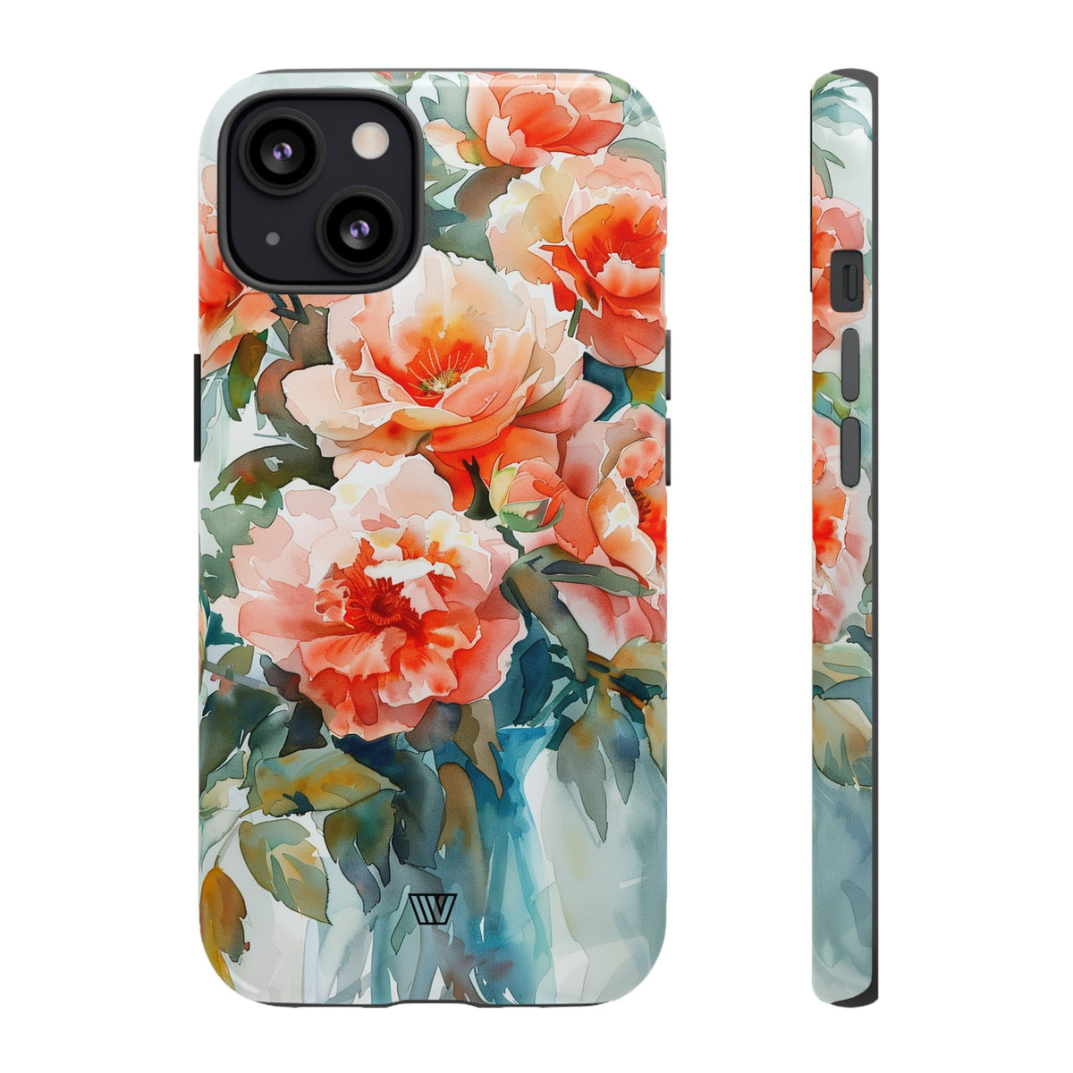 Tough Phone Case Dual-Layer Impact Resistant PEONY DREAMS