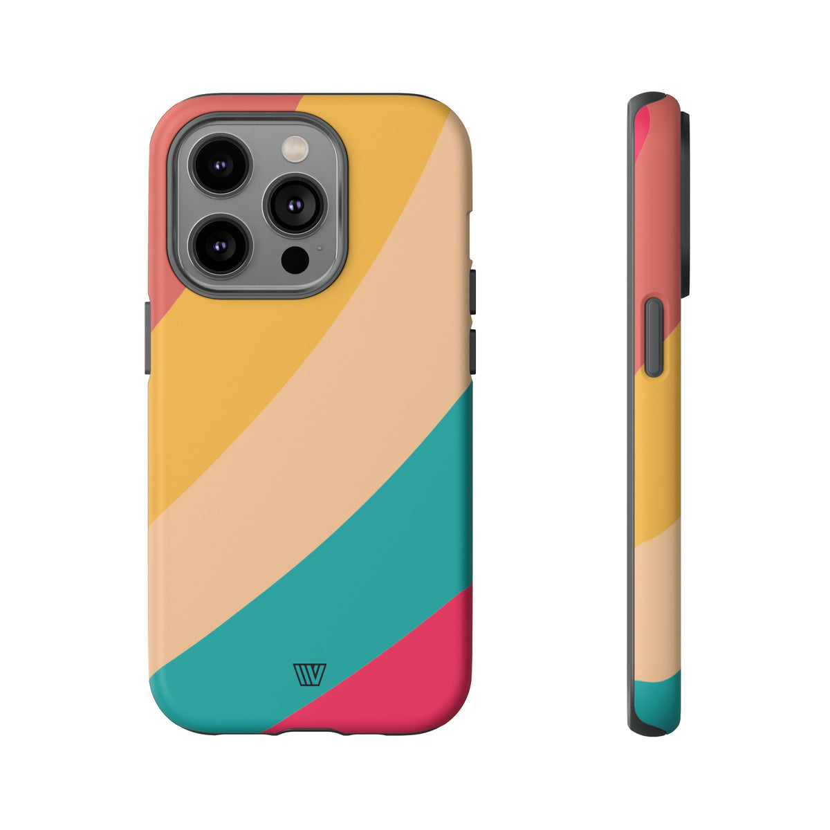 Rainbow Tough Phone Case Durable Impact-Resistant Shell SUMMER BY THE SEA