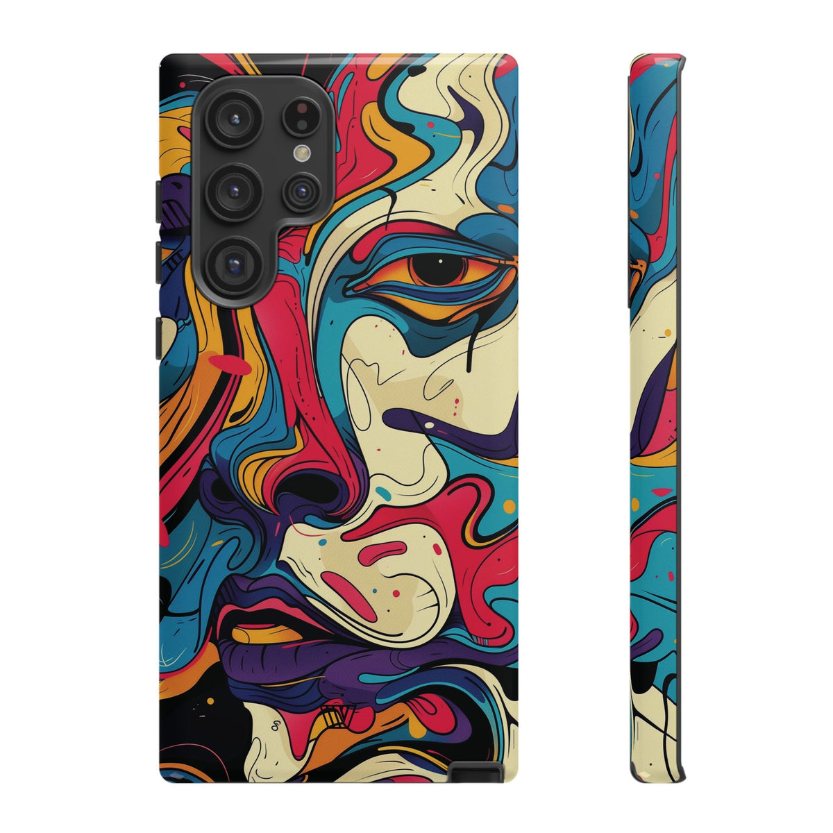 Tough Impact Resistant Phone Case ABSTRACT GAZE