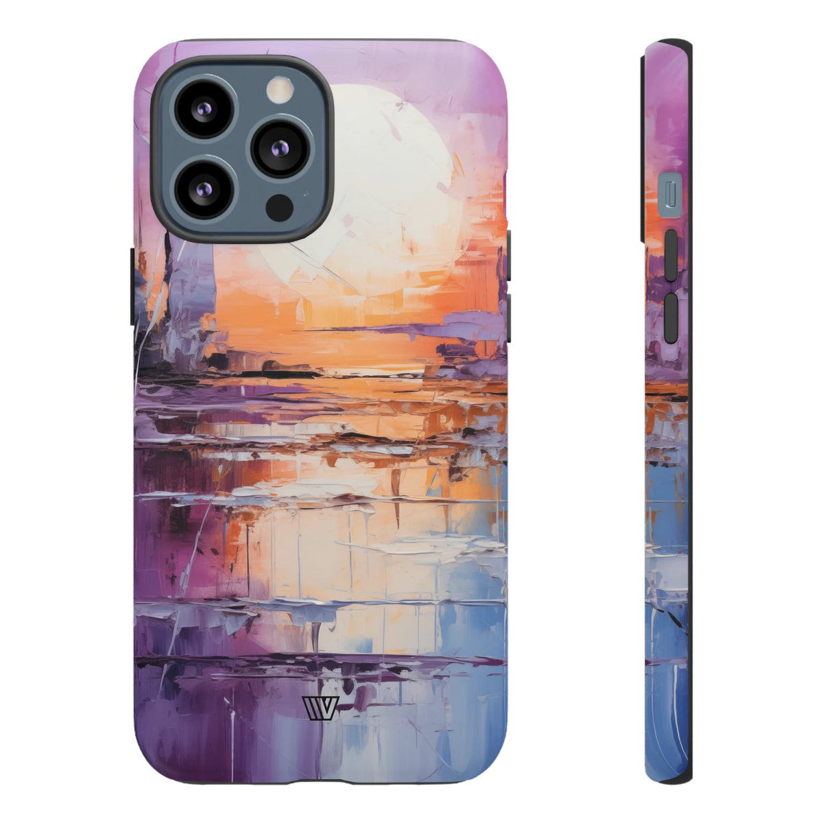 Acrylic Sunset Tough Phone Case Dual-Layer Protection