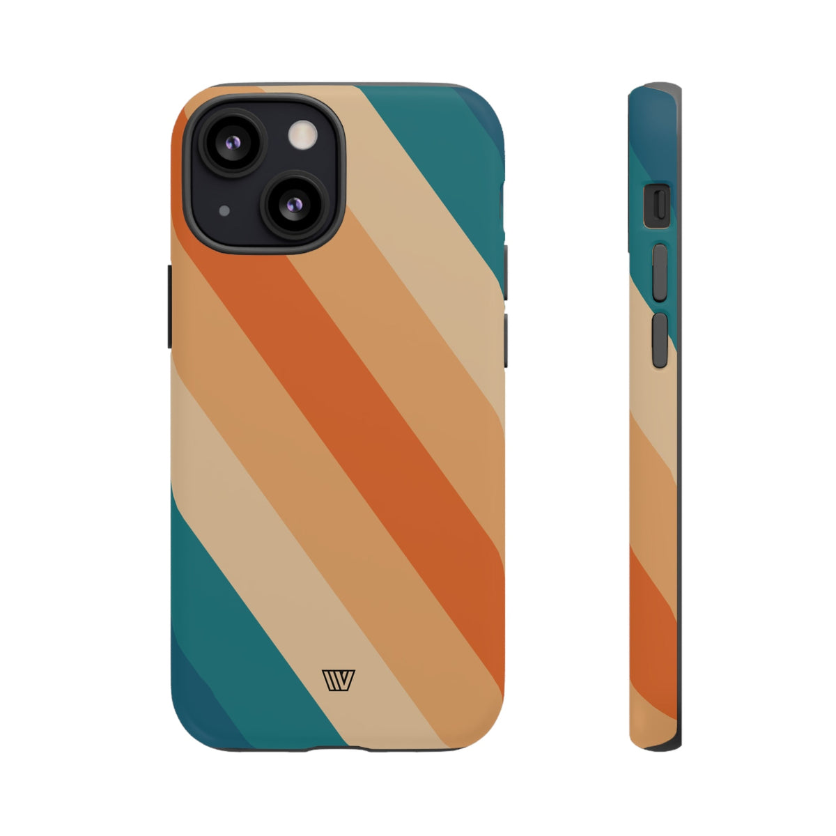 Retro Stripe Tough Phone Case 70s Style