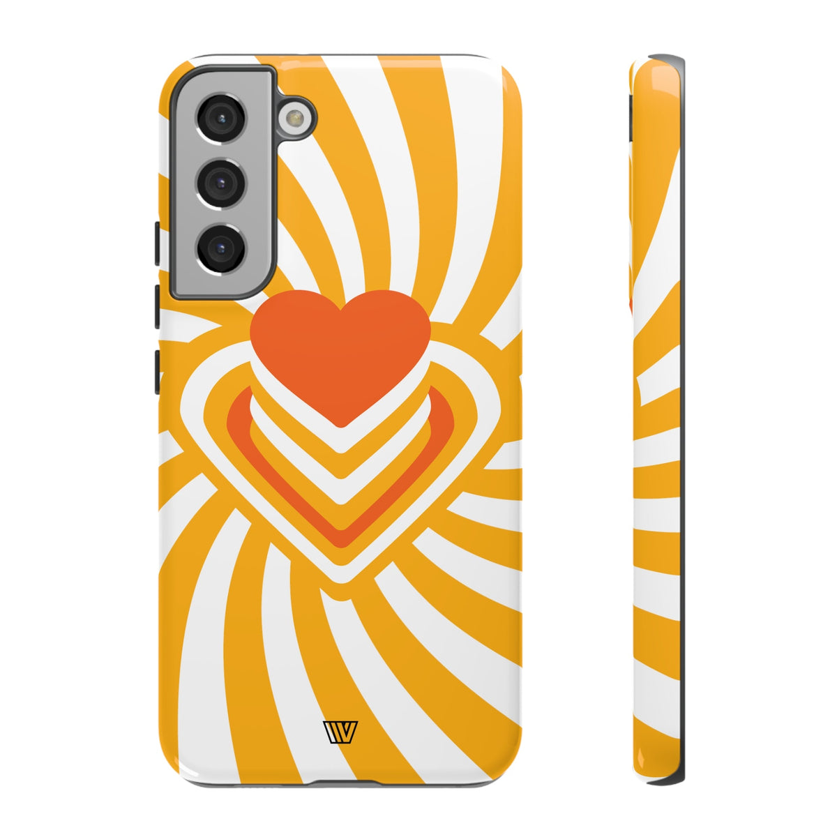 Tough Impact-Resistant Phone Case HEART RAY STACK