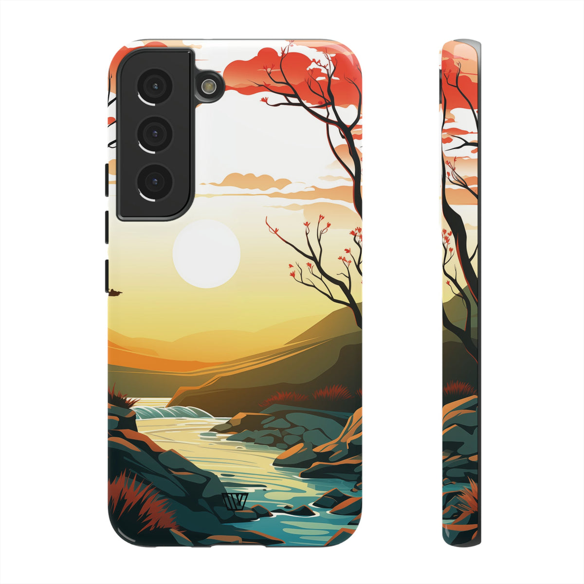 Tough Phone Case Dual-Layer Protection RIVER SUNSET