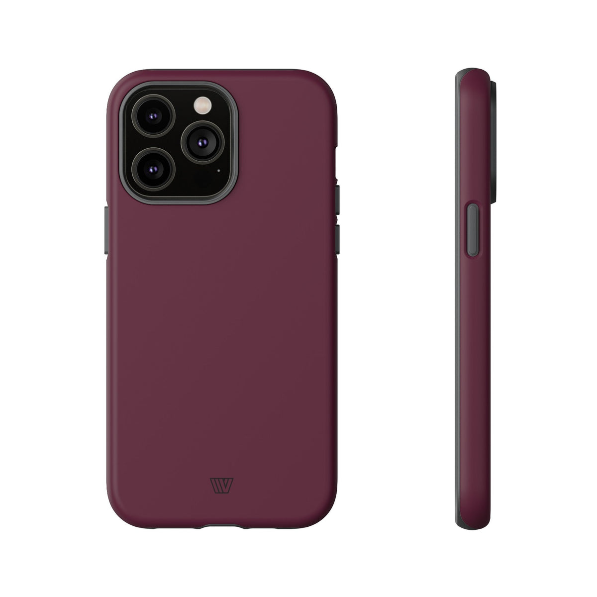 Tough Phone Case Wine Berry Protective Dual-Layer Polycarbonate Shell