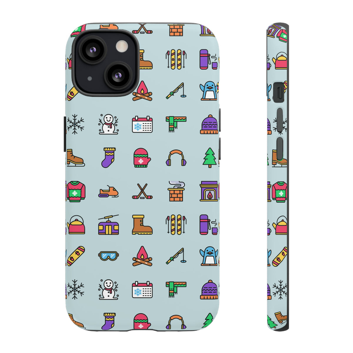 Tough Phone Case Dual-Layer Protective WINTER ICONS