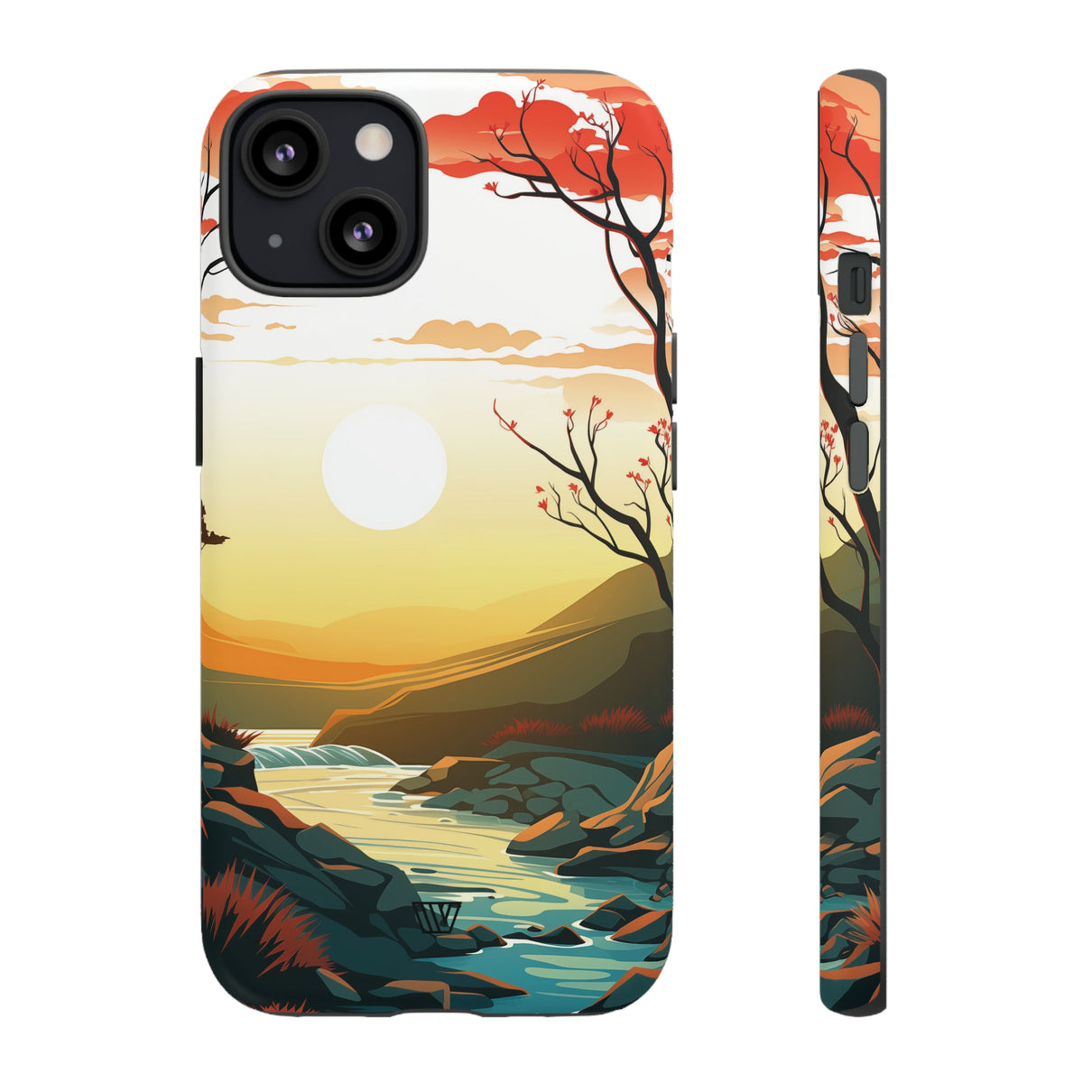 Tough Phone Case Dual-Layer Protection RIVER SUNSET