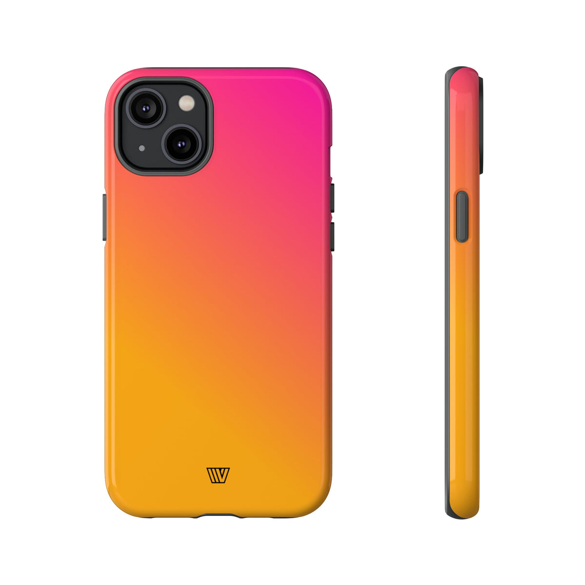Hot Pink Orange Tough Phone Case