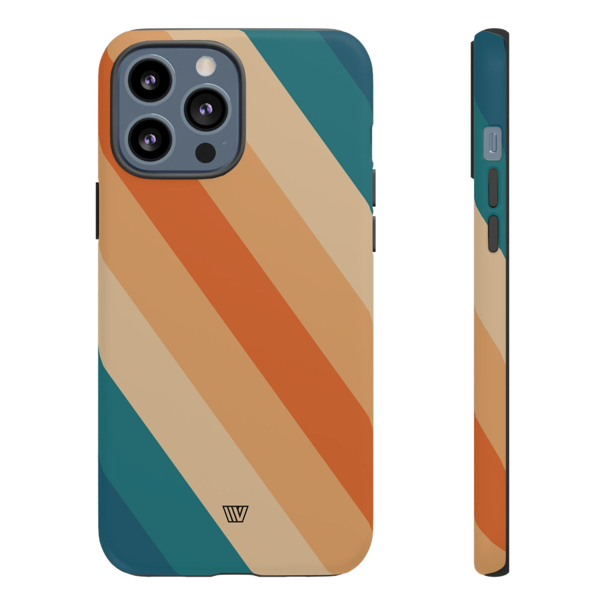 Retro Stripe Tough Phone Case 70s Style