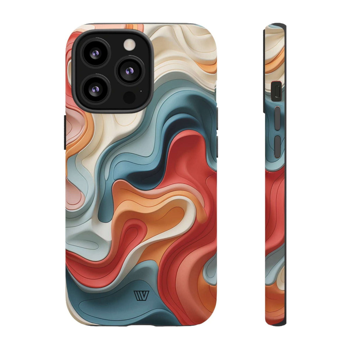 3D Colorful Clay Tough Phone Case