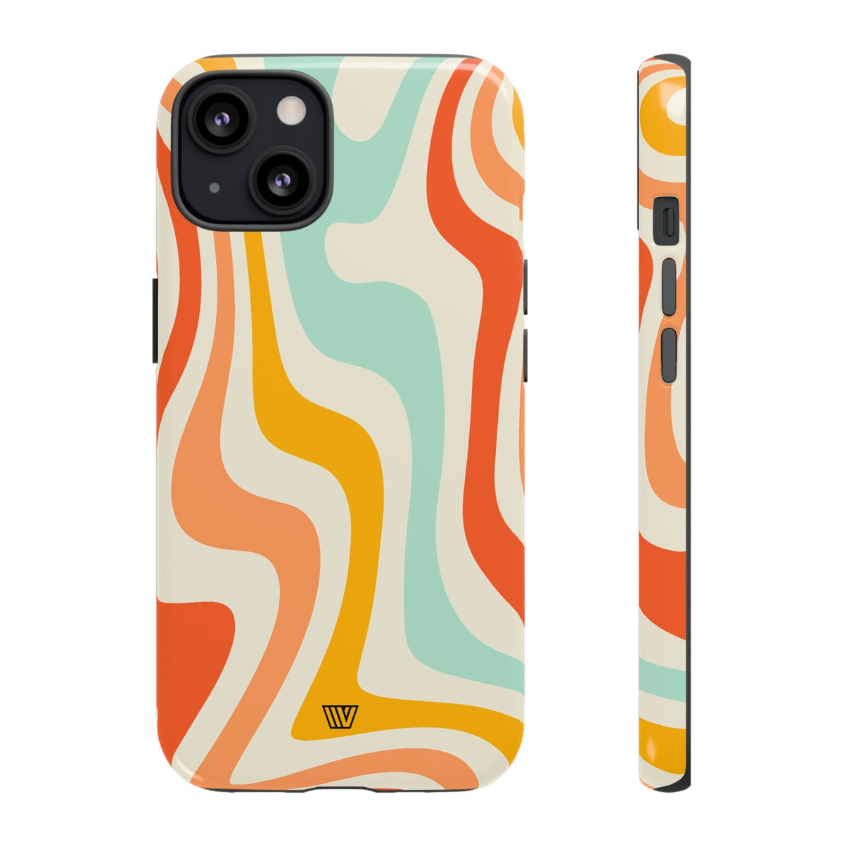 Retro Groovy Swirls Tough Phone Case