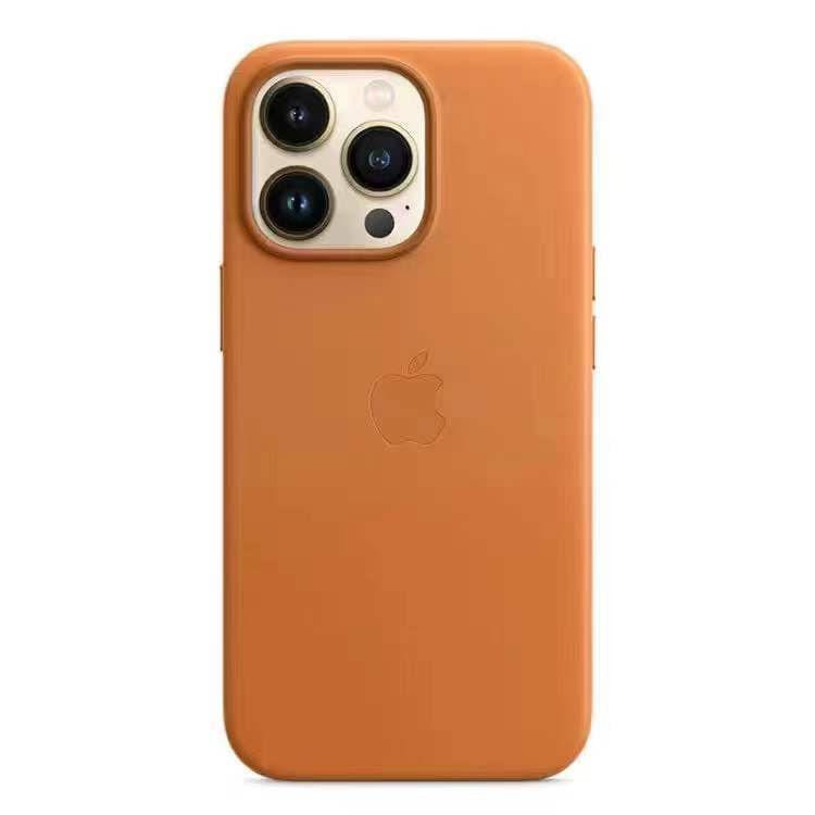 iPhone Leather Case with MagSafe Protective Full Body TPU Cover