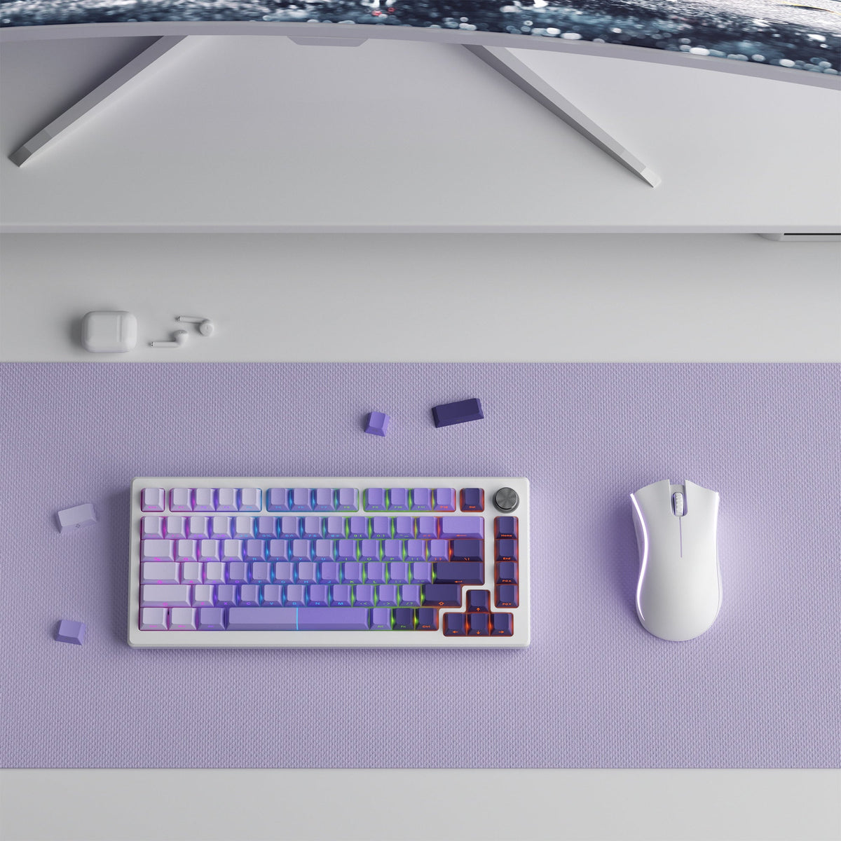 Gradient X-Axis Cherry Profile 121-Key PBT Keycap Set XVX