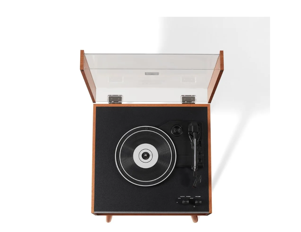 Crosley CR6237A Dean 3-Speed Bluetooth Record Player Natural With Legs-NEW