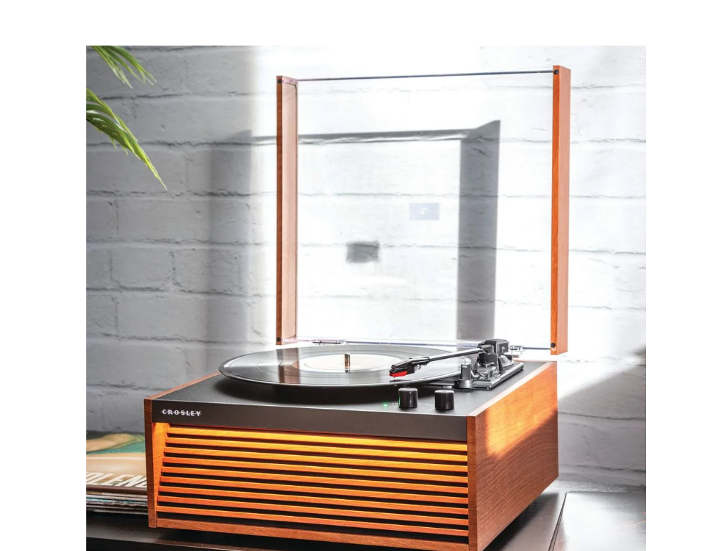 Crosley CR6237A Dean 3-Speed Bluetooth Record Player Natural With Legs-NEW