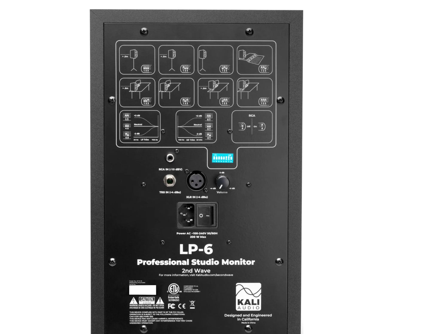 Kali Audio LP-6 V2 6.5-inch Powered Studio Monitor - Black-NEW