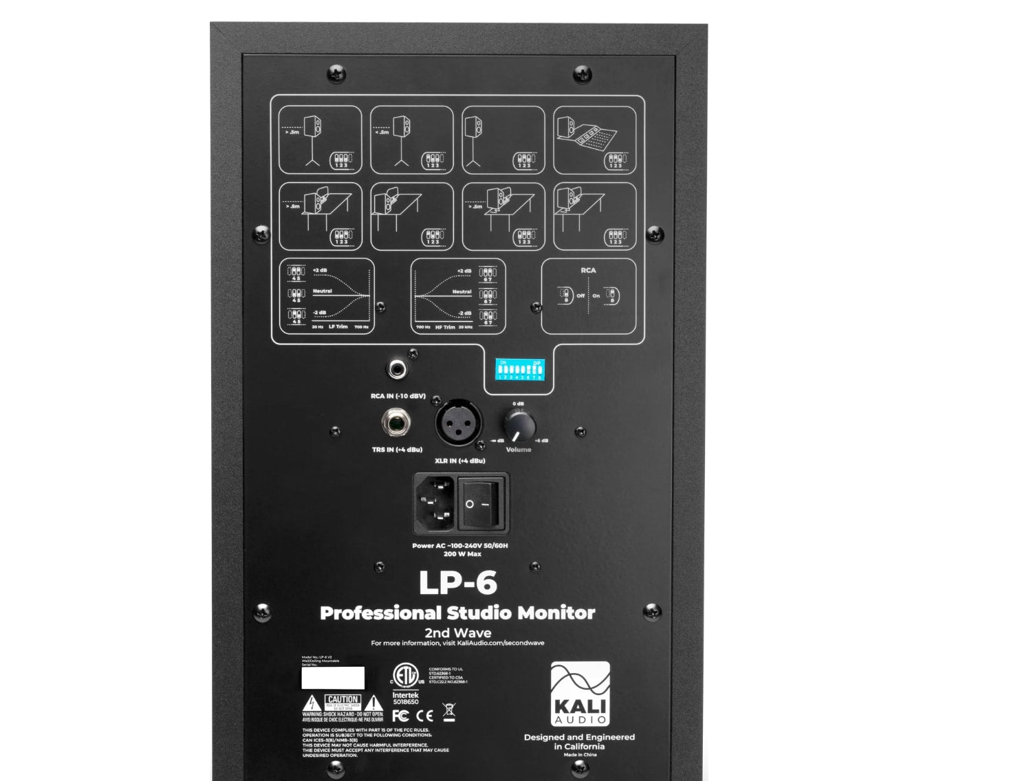 Kali Audio LP-6 V2 6.5-inch Powered Studio Monitor - Black-NEW