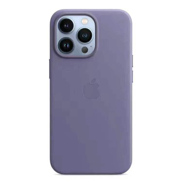 iPhone Leather Case with MagSafe Protective Full Body TPU Cover