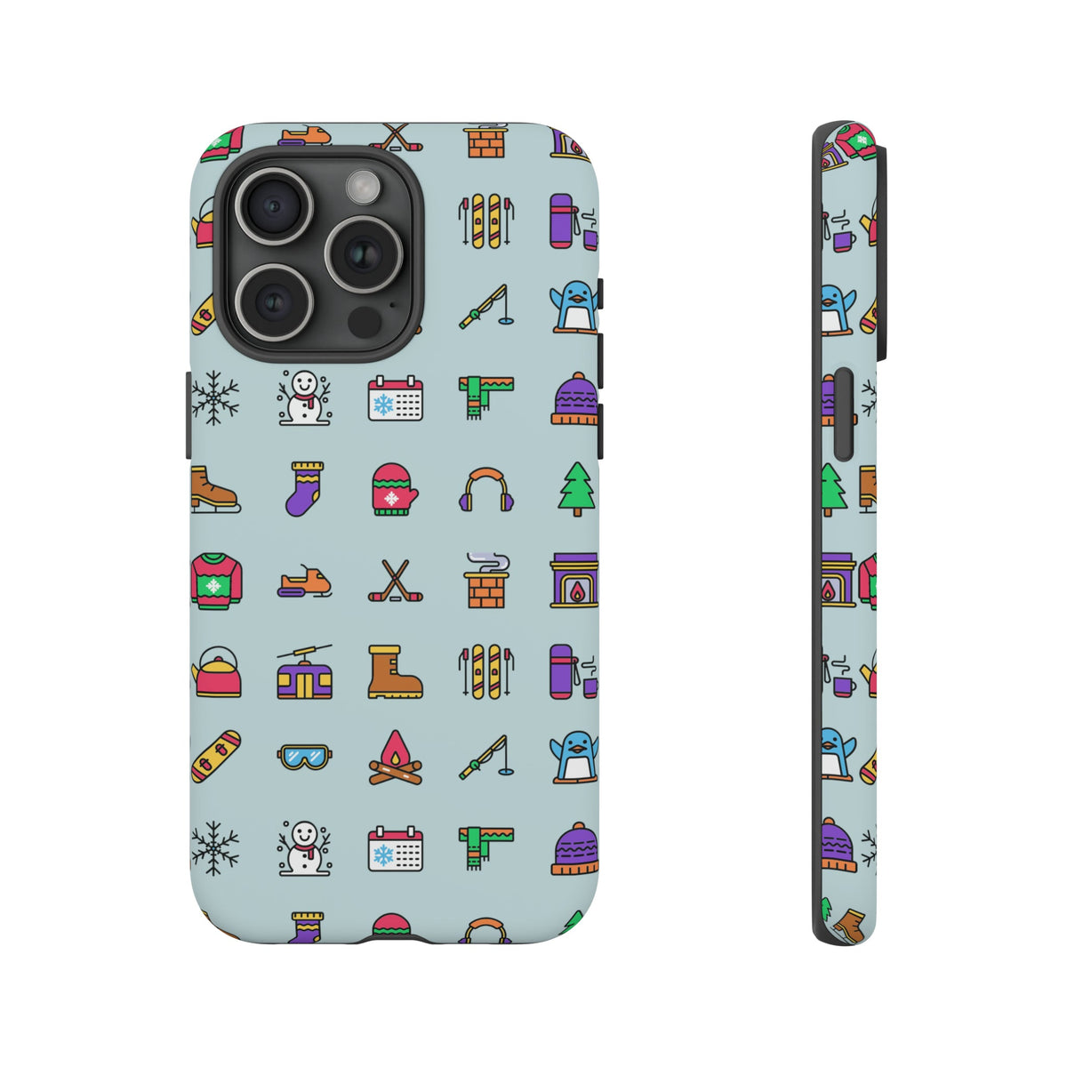Tough Phone Case Dual-Layer Protective WINTER ICONS