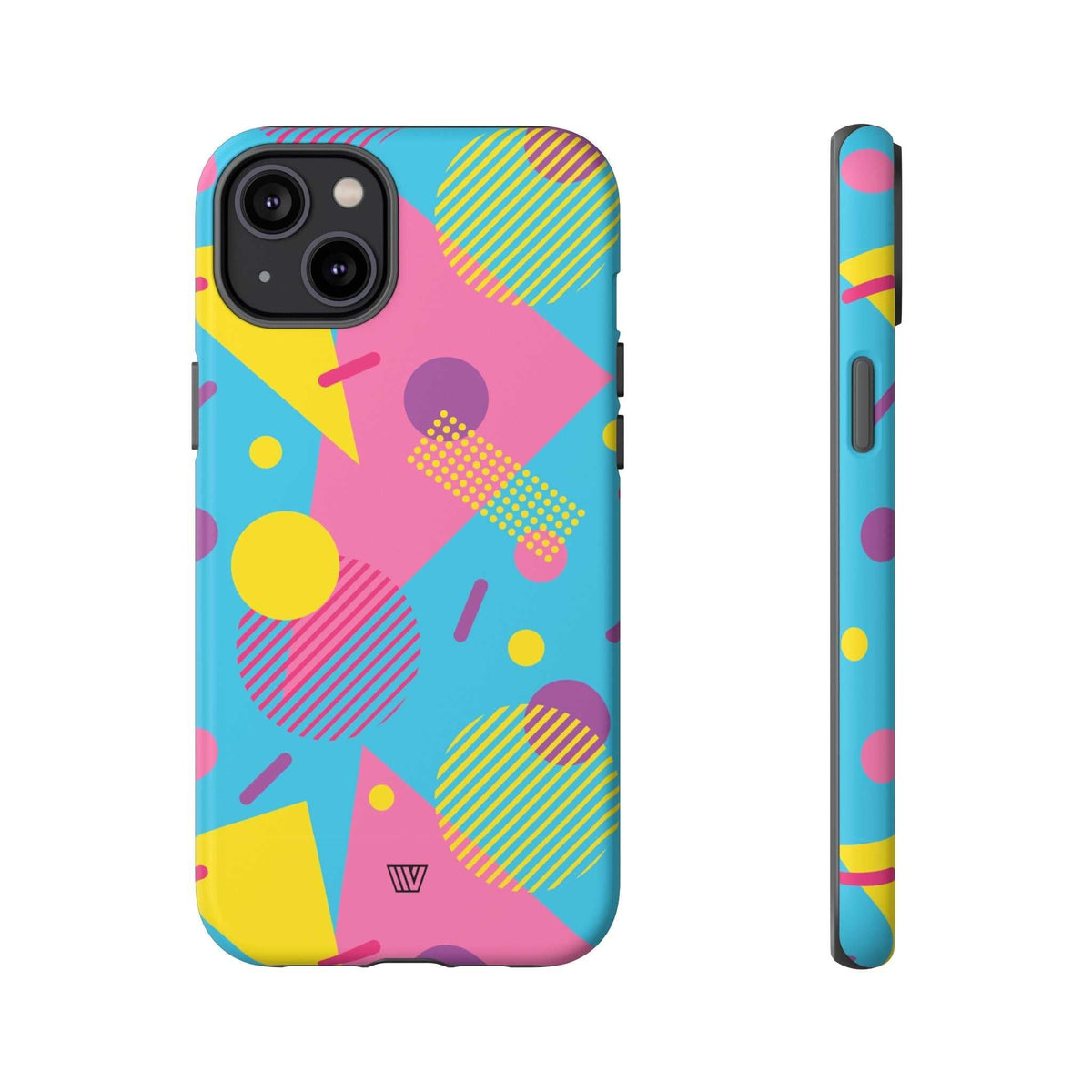 Retro Pattern Light Blue Tough Phone Case