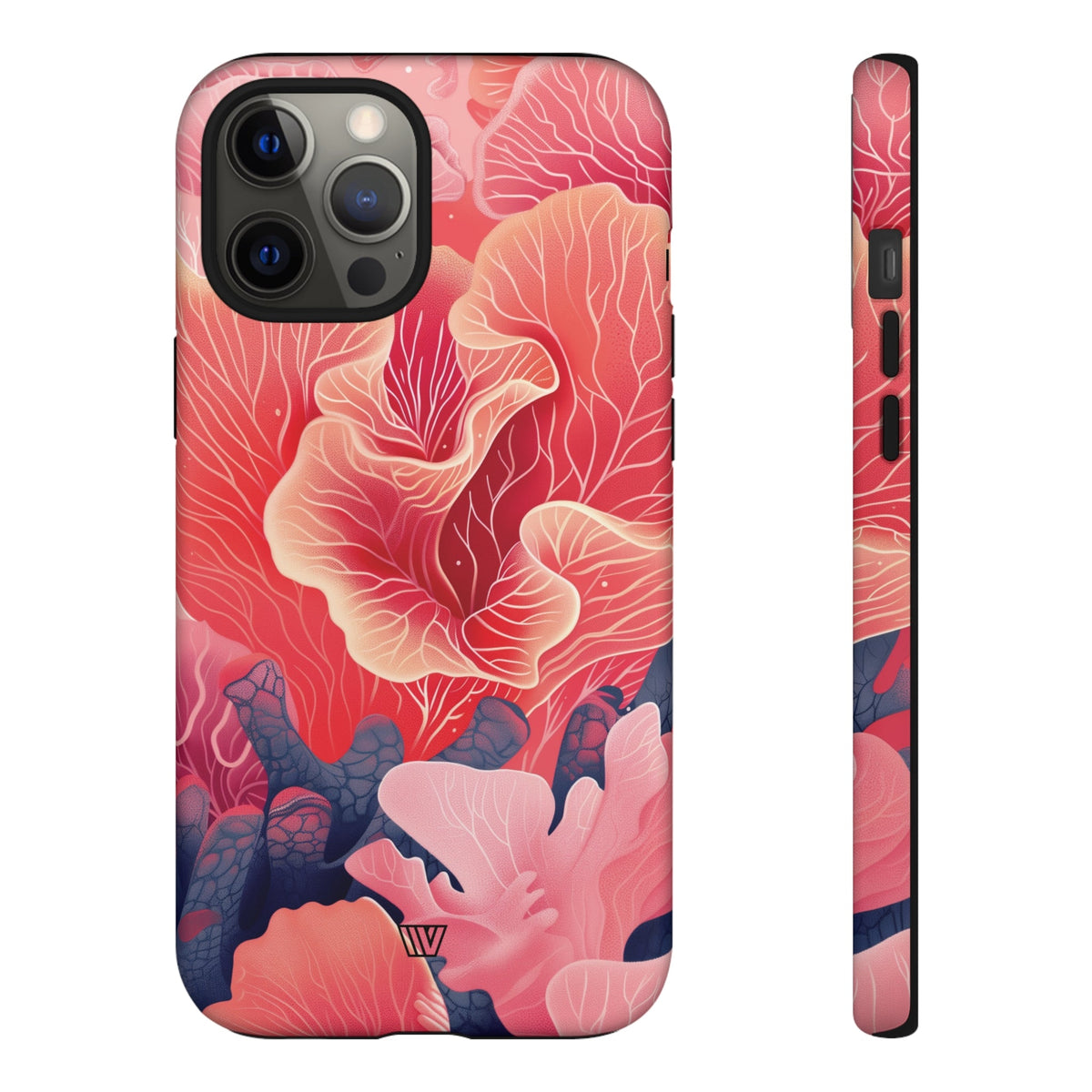 Pink Coral Tough Phone Case Dual-Layer Protection