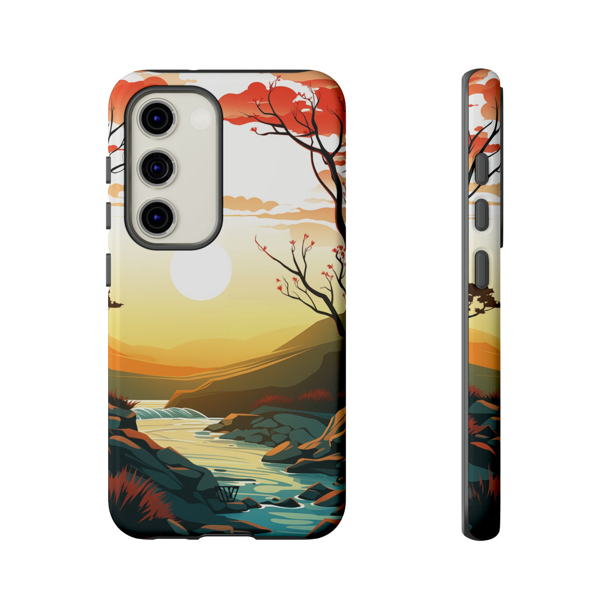 Tough Phone Case Dual-Layer Protection RIVER SUNSET