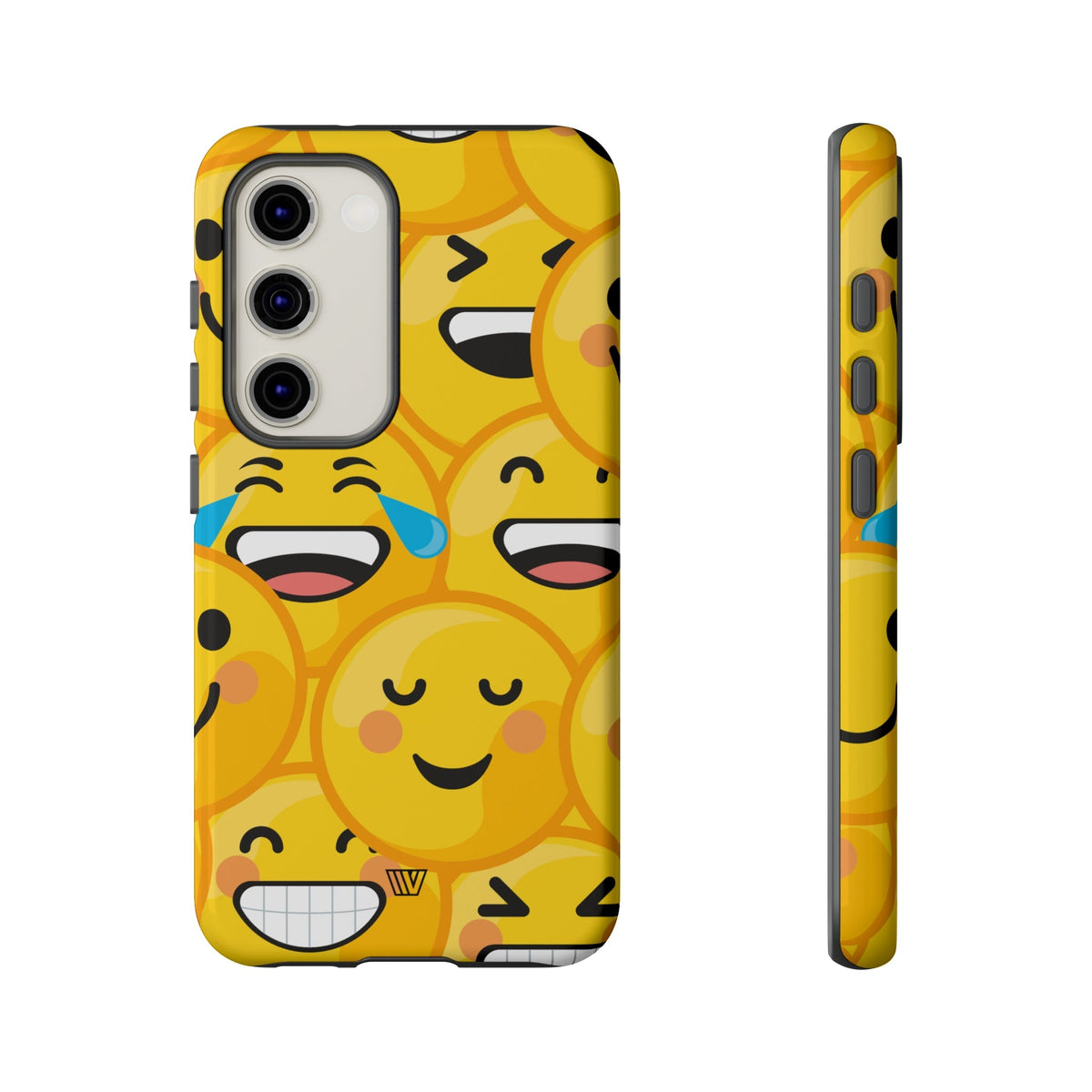 Tough Phone Case Impact-Resistant Dual-Layer Polycarbonate EMOJI FACES