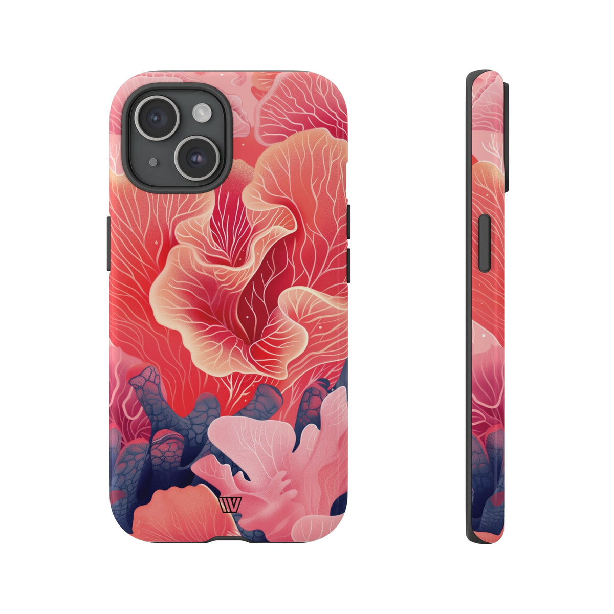 Pink Coral Tough Phone Case Dual-Layer Protection