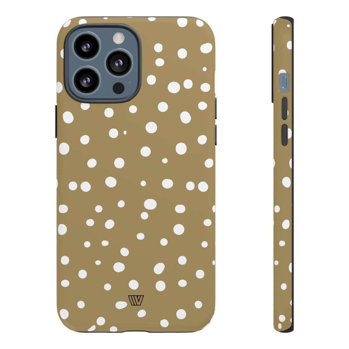 Dark Beige Dots Tough Phone Case