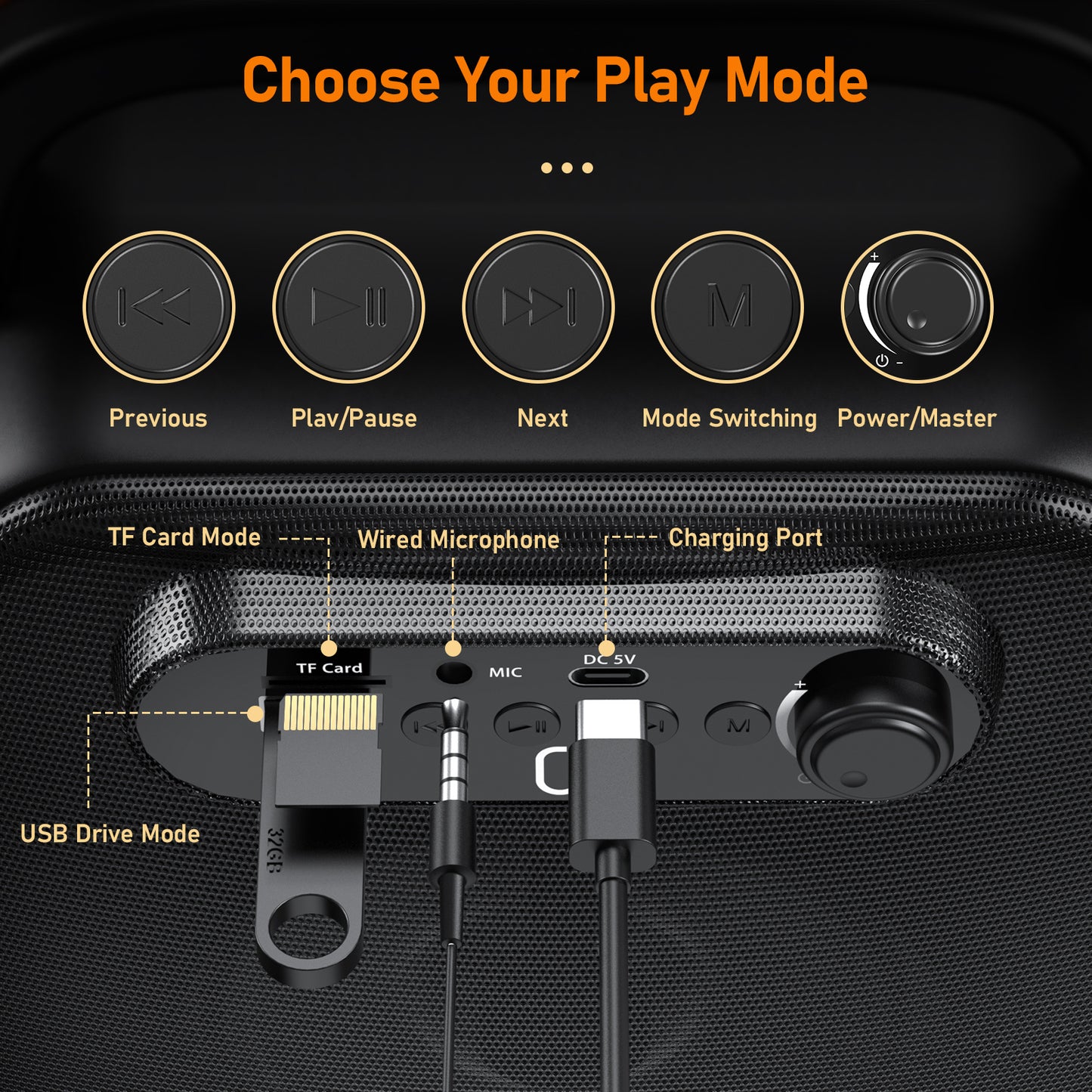 JYX Bluetooth Karaoke Speaker With Microphone Karaoke Machine For Adult