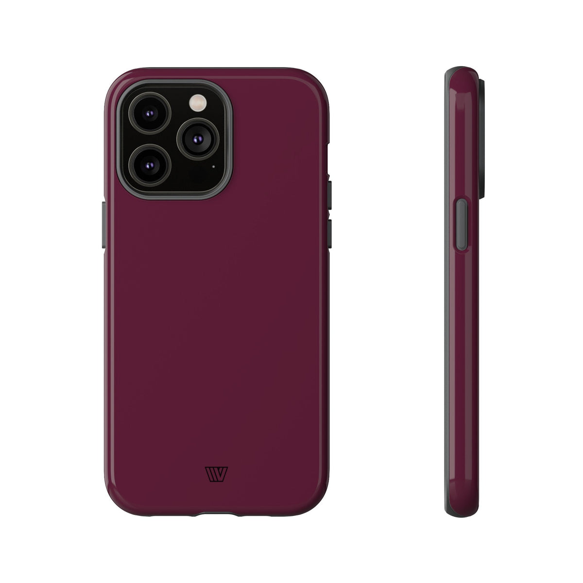 Tough Phone Case Wine Berry Protective Dual-Layer Polycarbonate Shell