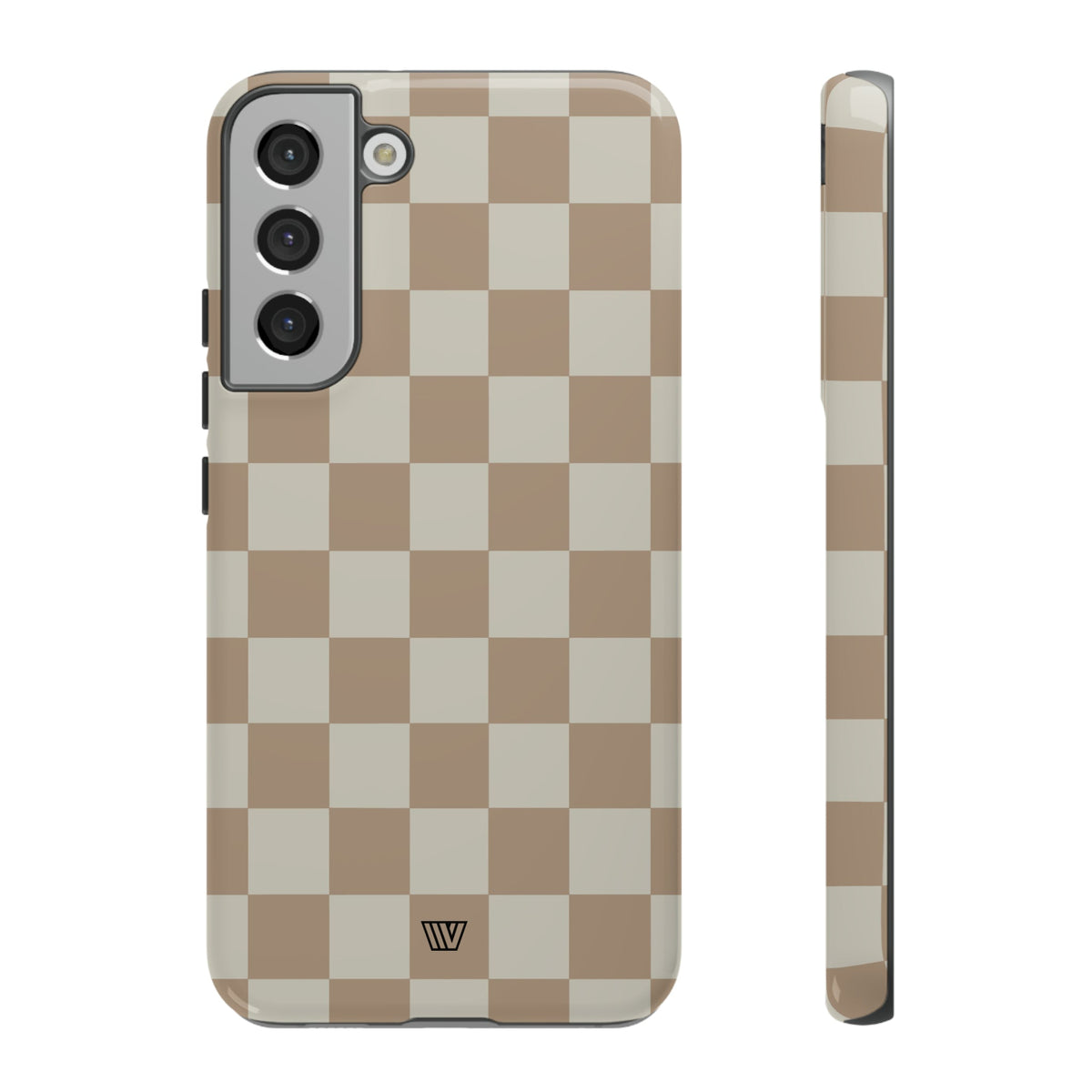 Checkerboard Tough Phone Case Dual-Layer Protection NEUTRAL