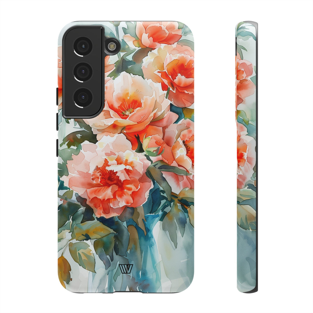 Tough Phone Case Dual-Layer Impact Resistant PEONY DREAMS