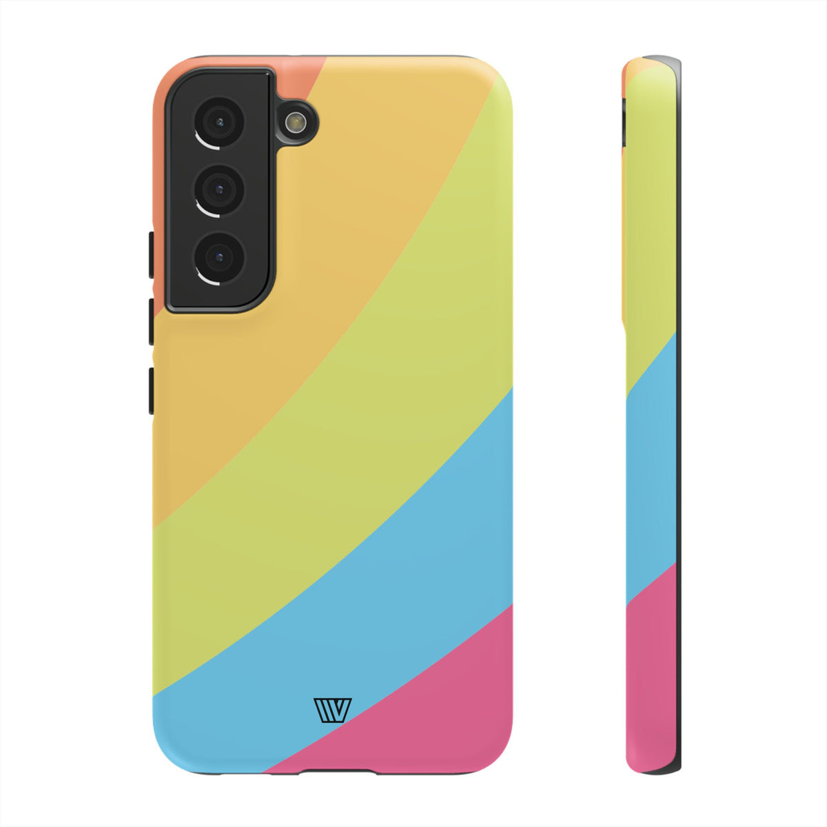 Neon Rainbow Tough Phone Case Dual-Layer Protective Shell