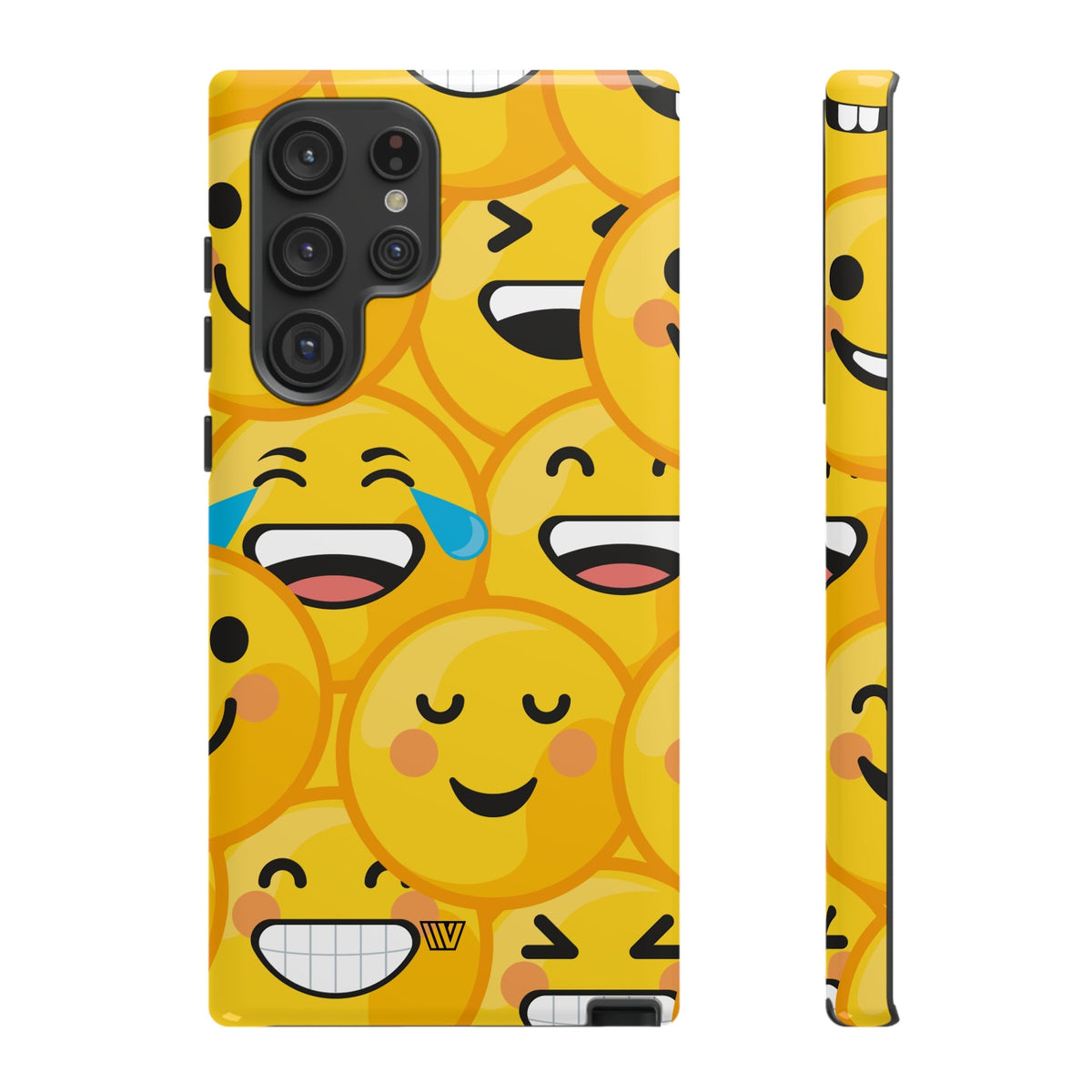 Tough Phone Case Impact-Resistant Dual-Layer Polycarbonate EMOJI FACES