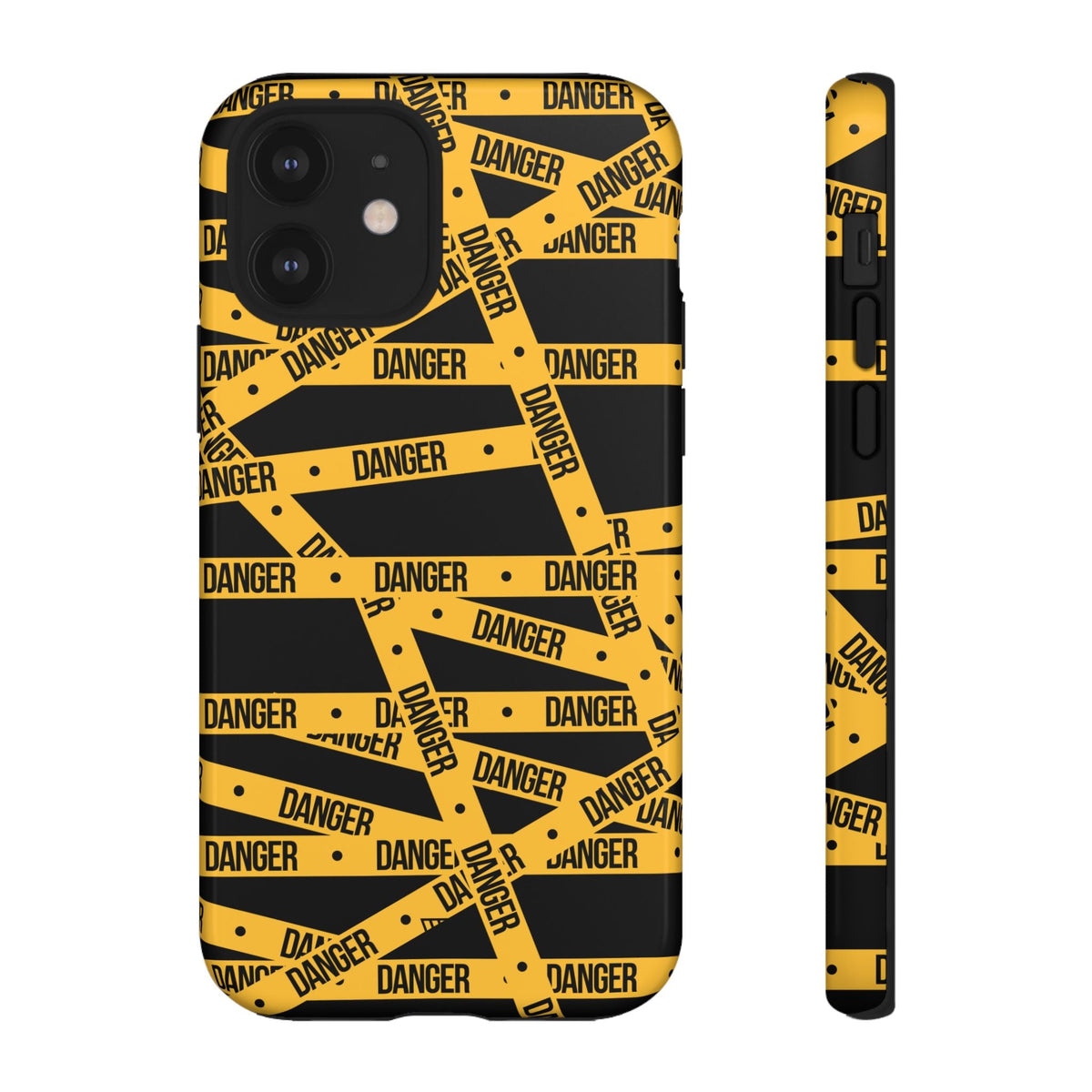 Tough Impact-Resistant Phone Case DANGER TAPE