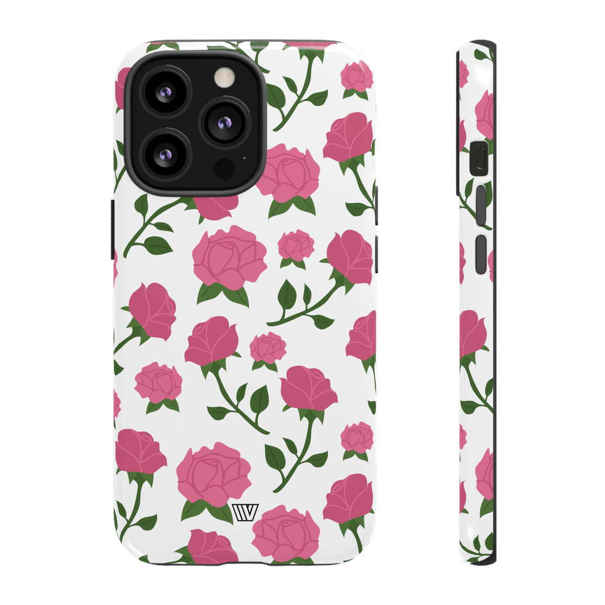 Pink Roses Tough Phone Case Dual-Layer Protective Trovvve