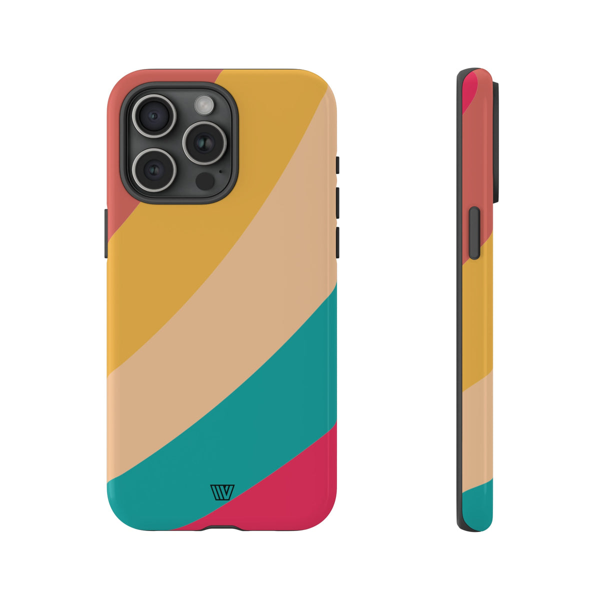 Rainbow Tough Phone Case Durable Impact-Resistant Shell SUMMER BY THE SEA