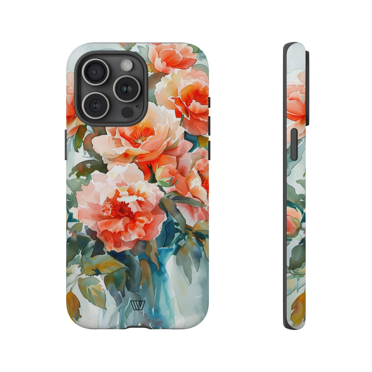Tough Phone Case Dual-Layer Impact Resistant PEONY DREAMS