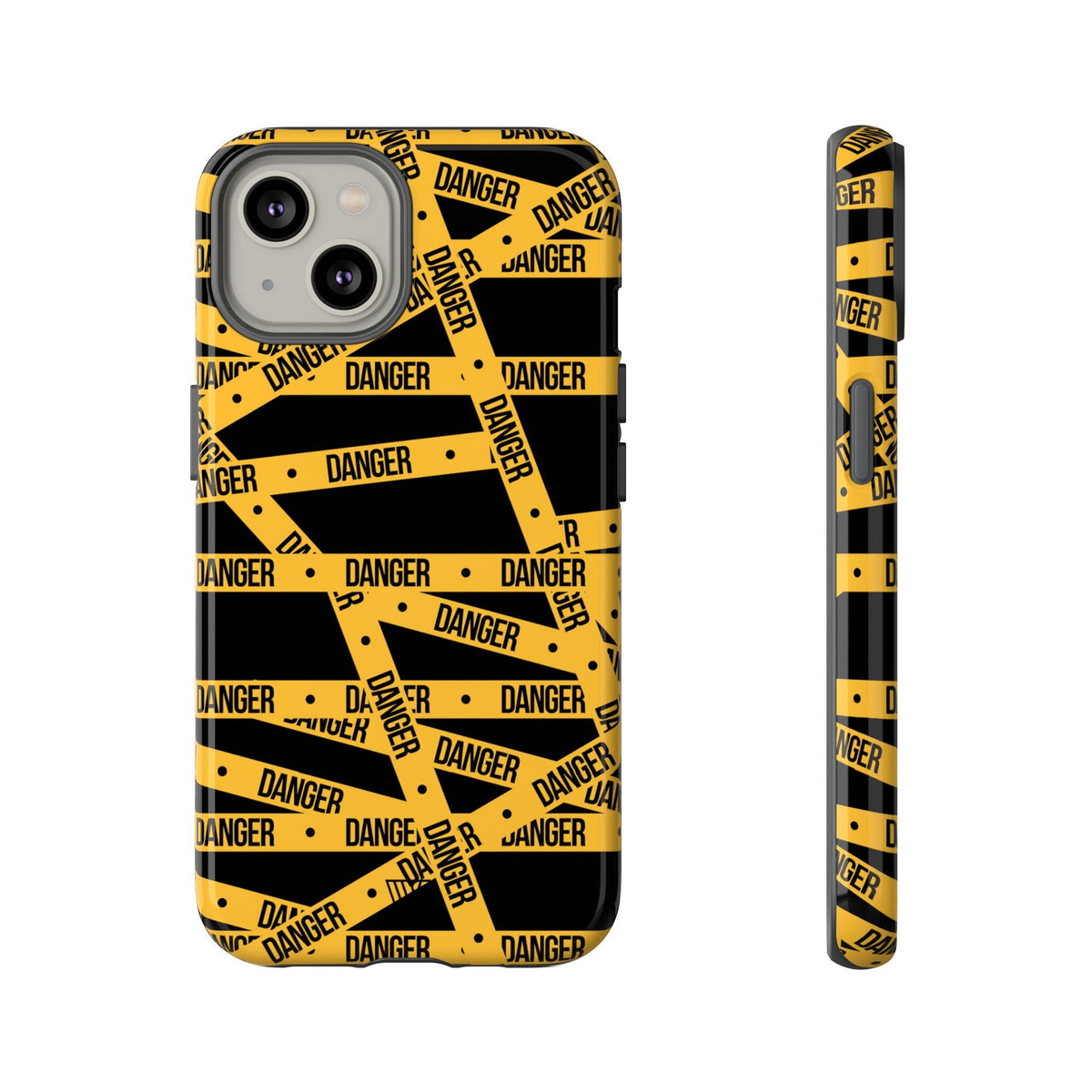 Tough Impact-Resistant Phone Case DANGER TAPE
