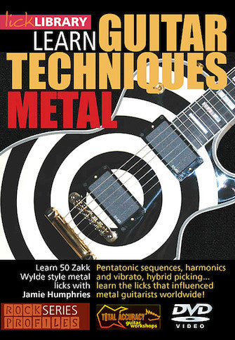 Learn Guitar Techniques: Metal Zakk Wylde Style DVD -NEW