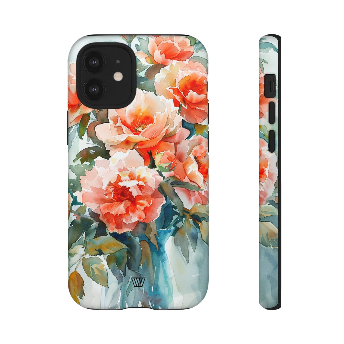 Tough Phone Case Dual-Layer Impact Resistant PEONY DREAMS